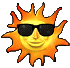 A sun wearing sunglasses, ba-dump-tsss!